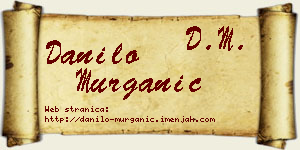 Danilo Murganić vizit kartica